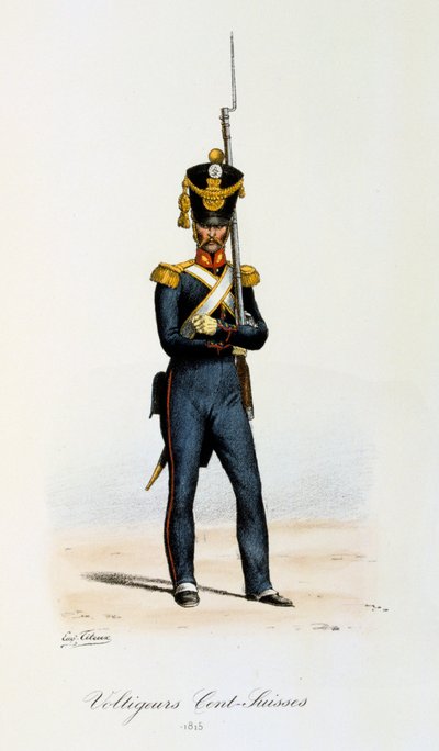 Voltigeurs, Cents-Suisses, 1815 tekijältä Eugene Titeux