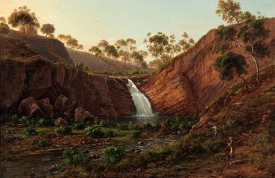 Vesiputous Clyde -joella, Tasmaniassa tekijältä Eugene von Guérard
