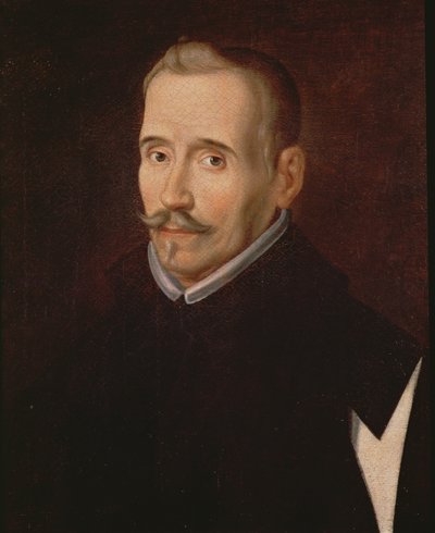 Muotokuva Lope Felix de Vega Carpio 1562-1635 öljy kankaalle yksityiskohta kuvasta 102965 tekijältä Eugenio Caxes