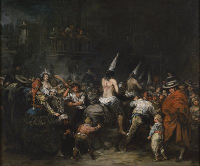 Inkvisition tuomitsema, 1800-luvun toinen puoli. tekijältä Eugenio Lucas Velázquez