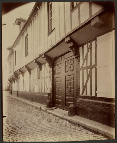 Beauvais, House, 27 Rue Pantaléon. tekijältä Eugène Atget