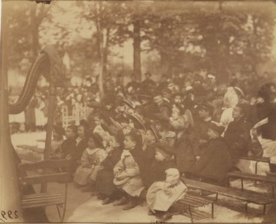 Guignol, Jardin du Luxembourg tekijältä Eugène Atget