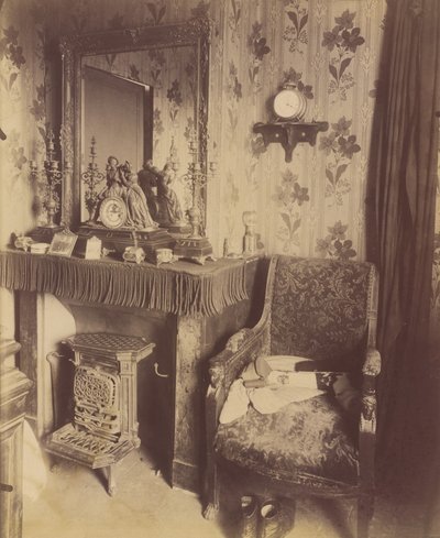Työväenluokan kodin sisustus, rue de Romainville tekijältä Eugène Atget
