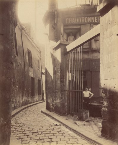 Metallityökauppa, passage de la Réunion tekijältä Eugène Atget