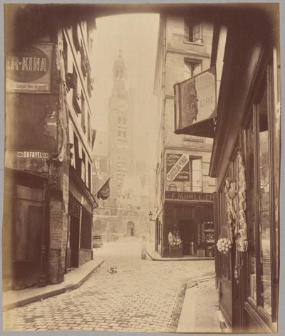 Saint-Étienne-du-Mont, rue de la Montagne Sainte-Geneviève tekijältä Eugène Atget