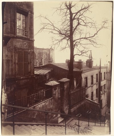 Portaikko, Montmartre tekijältä Eugène Atget