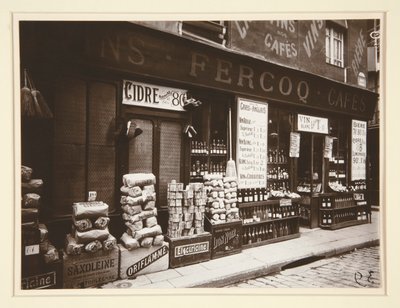 Myymälän etuosa tekijältä Eugène Atget