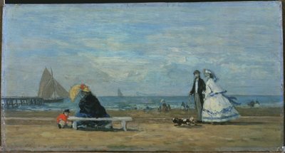 Ranta Trouvillessä tekijältä Eugene Louis Boudin