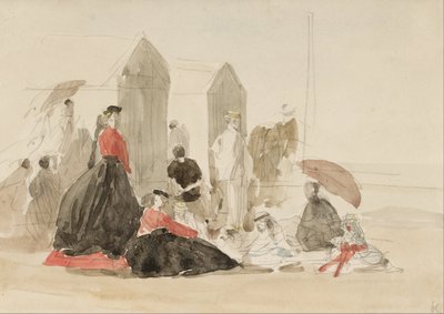 Krinoliinit ja mökit tekijältä Eugene Louis Boudin