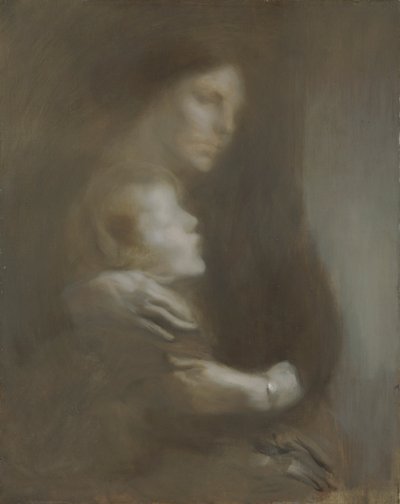 "Äitiys kärsimys", 1896-97 tekijältä Eugène Carrière