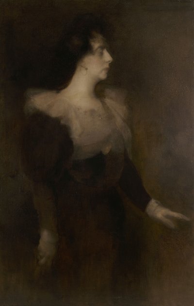 Pauline Ménard-Dorianin muotokuva 1870-1941, n. 1890. tekijältä Eugène Carrière