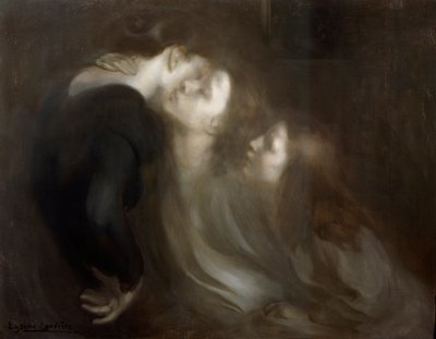 Äitillinen suudelma, 1890-luvun loppu. tekijältä Eugène Carrière