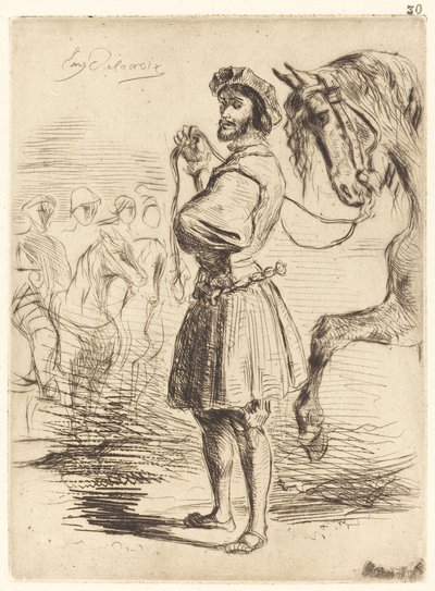 Herra Francis I Un Seigneur de temps de François Ier ajalta, 1833. tekijältä Eugène Delacroix