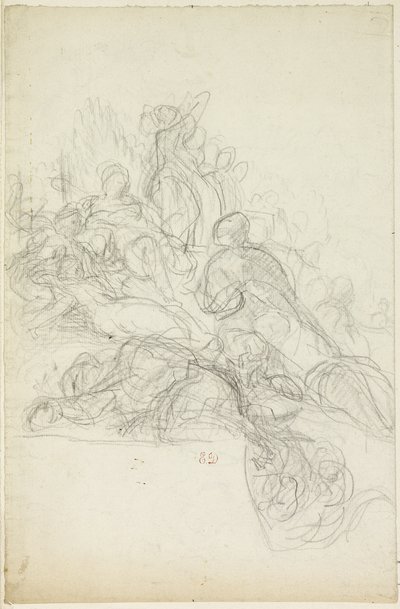 Allegorinen tai mytologinen kohtaus tekijältä Eugène Delacroix