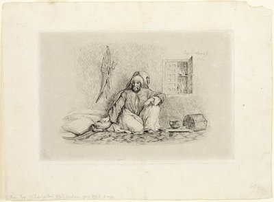 Päällikkö Mohammed-Ben-Abou tekijältä Eugène Delacroix