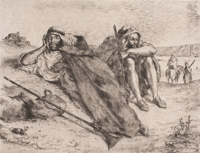 Tanskalainen: Oranin arabit tekijältä Eugène Delacroix