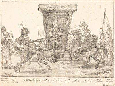 Poleminen kaksintaistelu, 1821. tekijältä Eugène Delacroix