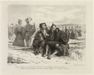 Faust ja Wagner tekijältä Eugène Delacroix