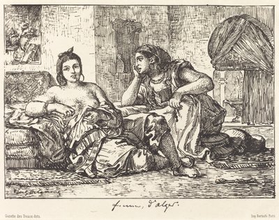 Naiset Algerista, 1833. tekijältä Eugène Delacroix