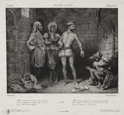 Fronte-Boeuf ja juutalainen tekijältä Eugène Delacroix