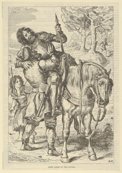 Goetz Mustalaisten avustuksella, vuoden 1845 jälkeen, vuoden 1845 jälkeen. tekijältä Eugène Delacroix