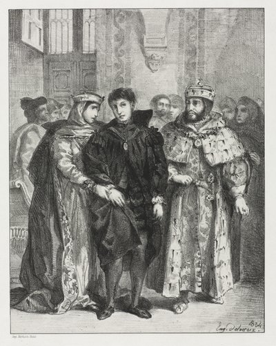 Hamlet tekijältä Eugène Delacroix