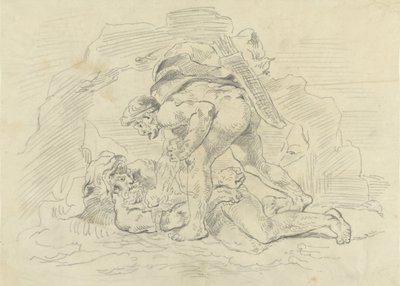 Hercules valloittaa Nereuksen tekijältä Eugène Delacroix