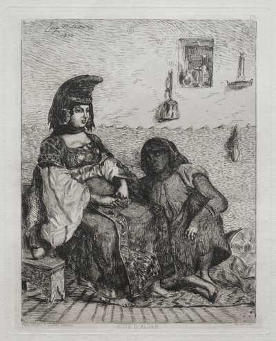 Algerin juutalainen nainen tekijältä Eugène Delacroix