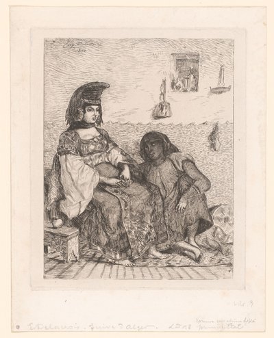 Juutalainen nainen Algerista tekijältä Eugène Delacroix