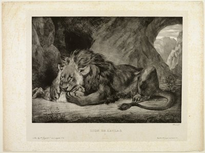Atlasvuorten leijona tekijältä Eugène Delacroix