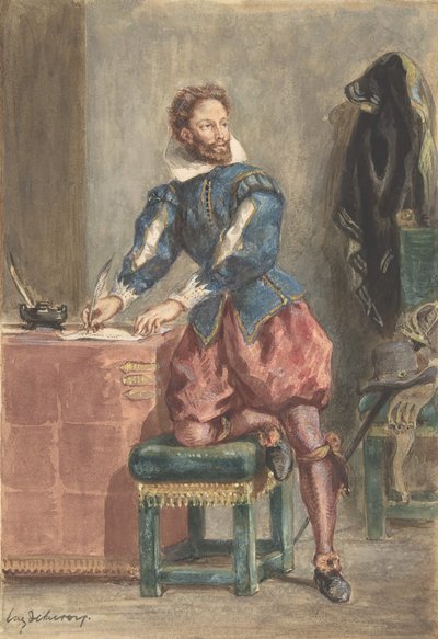 Mathurin Regnier, n. 1846. tekijältä Eugène Delacroix