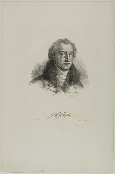 Goethen muotokuva, Faustista tekijältä Eugène Delacroix