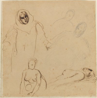 Tutkimuksia Christopher Columbukselle. tekijältä Eugène Delacroix