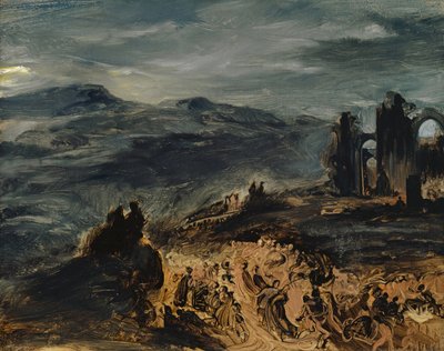 Noitien sapatti, n. 1832. tekijältä Eugène Delacroix