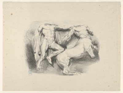 Theseus Kentaurin valloittaja Eurytus, 1825, 1825. tekijältä Eugène Delacroix