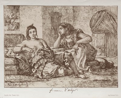 Algerin naiset tekijältä Eugène Delacroix