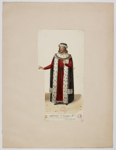 Enguerrand de Marignyn puku (La Tour de Nesle, 1832). tekijältä Eugène Du Faget