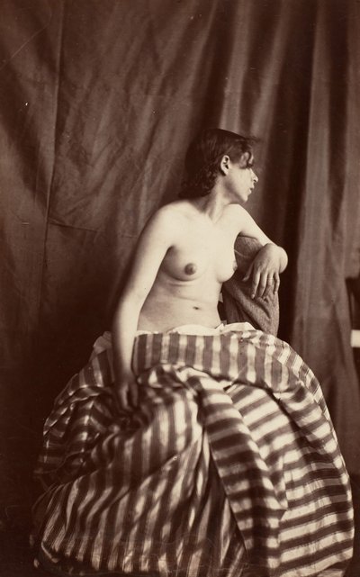 [Nude Study], 1853-54. tekijältä Eugène Durieu