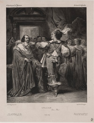 Chronicles of France: Sce of the Fronde - Condén prinssi, 1829. tekijältä Eugène François Marie Joseph Devéria