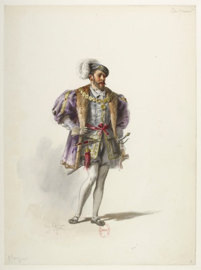 Btv1b84558104 03 - Saint-Saëns - Henrik VIII - Pukumallit - Lacoste - 3. Seigneur tekijältä Eugene Lacoste