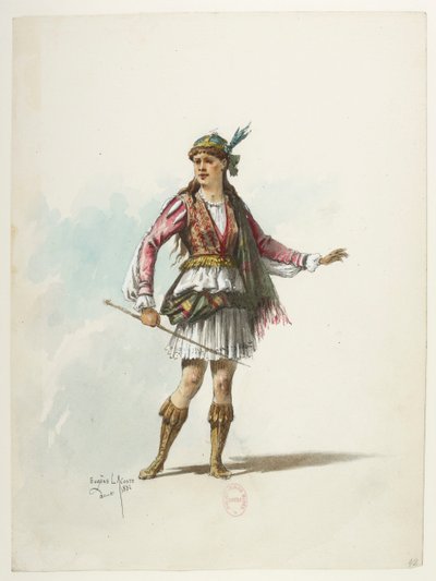 Btv1b84558104 42 - Saint-Saëns - Henrik VIII - Pukumallit - Lacoste - 42. Costume tekijältä Eugene Lacoste