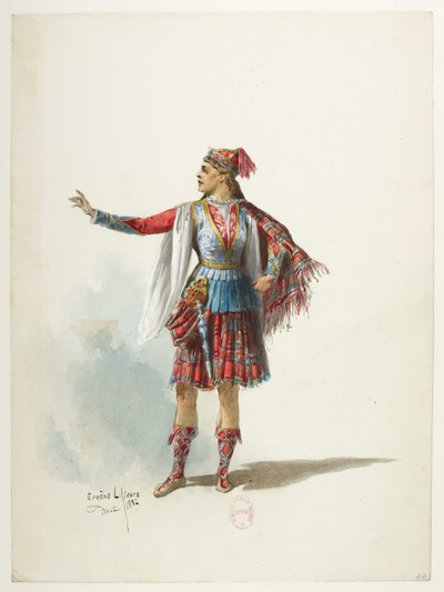 Btv1b84558104 44 - Saint-Saëns - Henrik VIII - Pukumallit - Lacoste - 44. Costume tekijältä Eugene Lacoste