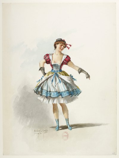 Btv1b84558104 48 - Saint-Saëns - Henrik VIII - Pukumallit - Lacoste - 48. Costume tekijältä Eugene Lacoste
