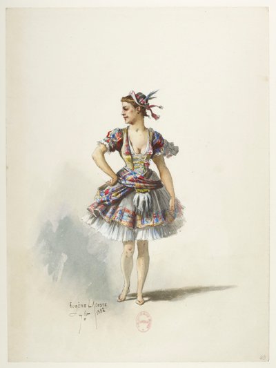 Btv1b84558104 49 - Saint-Saëns - Henrik VIII - Pukumallit - Lacoste - 49. Costume tekijältä Eugene Lacoste