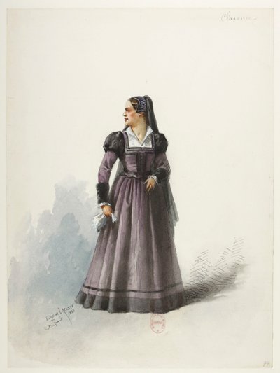 Btv1b84558104 81 - Saint-Saëns - Henry VIII - Maquettes de costumes - Lacoste - 77. Lady Clarence tekijältä Eugene Lacoste