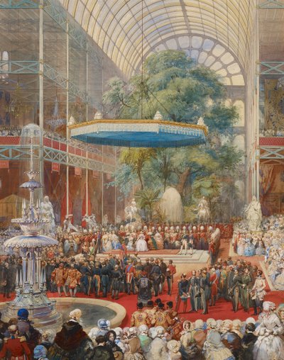 Suurnäyttelyn avajaiset, 1. toukokuuta 1851 tekijältä Eugène Lami