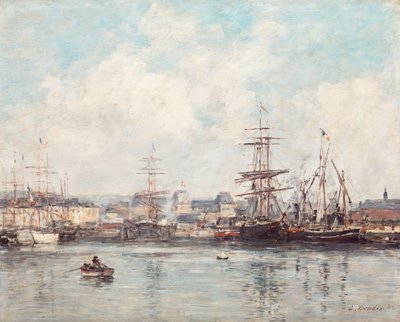 Casimir Delavigne -allas Le Havressa tekijältä Eugene Louis Boudin