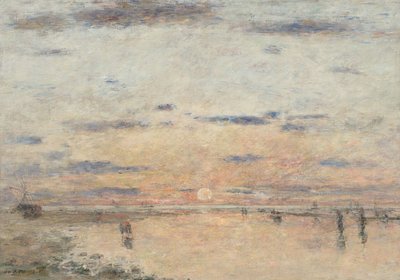 Saksa: Le Havre. Auringonlasku merellä Le Havre: Auringonlasku merellä. tekijältä Eugene Louis Boudin