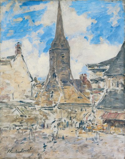 Kotava: "Biot ke Sainte-Catherine uja koe Honfleur (trutca ke Boudin)"
Ranska: Le Clocher de Sainte-Catherine, Honfleur. tekijältä Eugene Louis Boudin