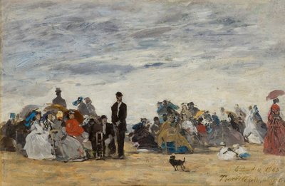 Trouvillen ranta tekijältä Eugene Louis Boudin